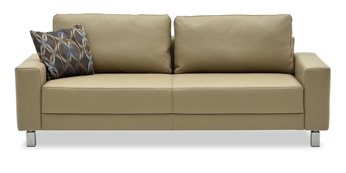 AMICA - 2,5 Platz Sofa in Leder grau/beige