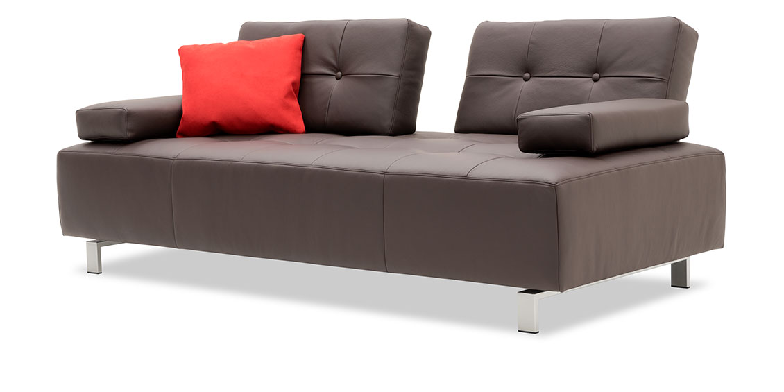 ASTORIA -  2,5 Platz Leder Classic Dickleder braun