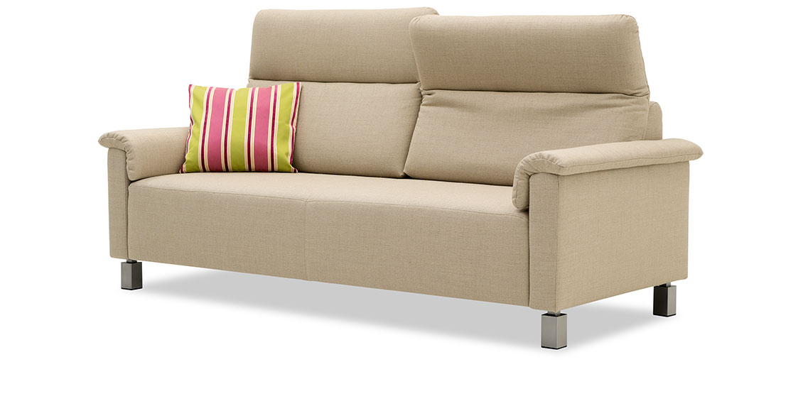 BATIDA - 2,5 Platz Sofa im Stoff HF Unisa natur