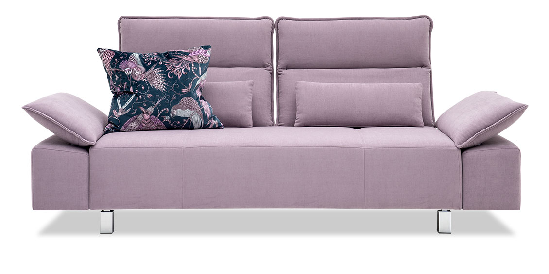 BELUGA - 2,5 Platz Sofa in Stoff Aristide Arthur Thistle rose