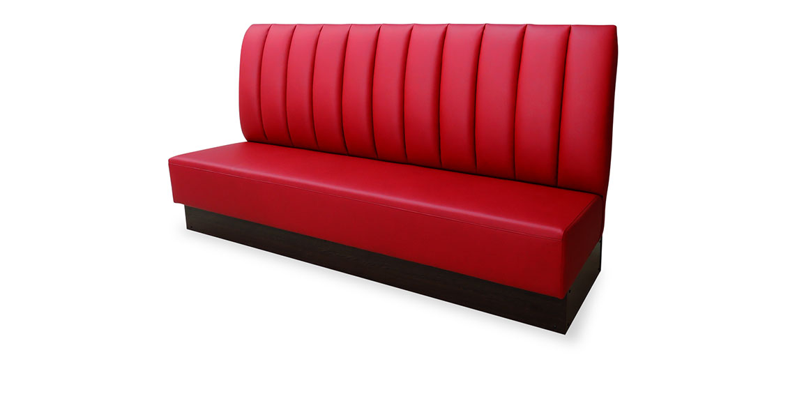 CF101 - Sitzbank in rotem Leder
