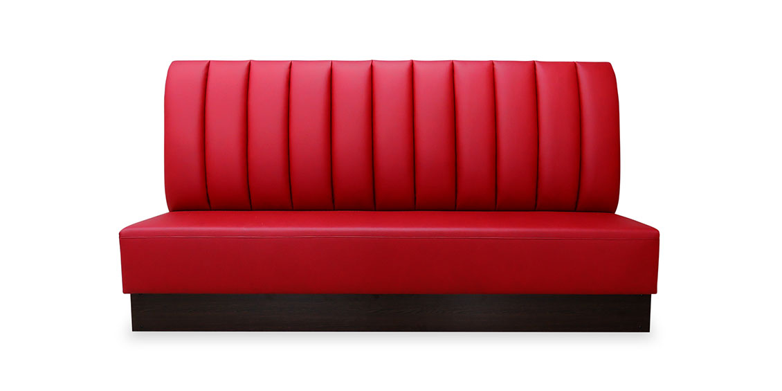 CF101 - Sitzbank in rotem Leder