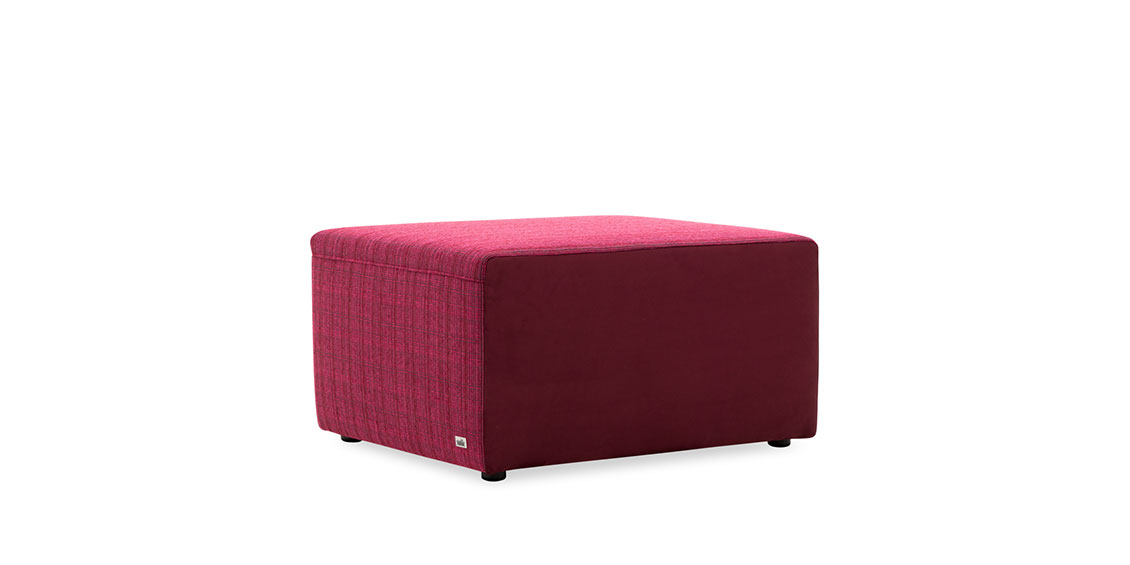 CF300H - Hocker in pinkem Stoff