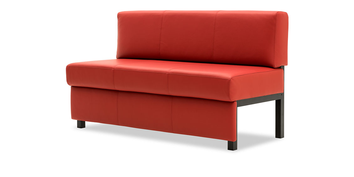 CF400 - Sitzbank in rotem Leder