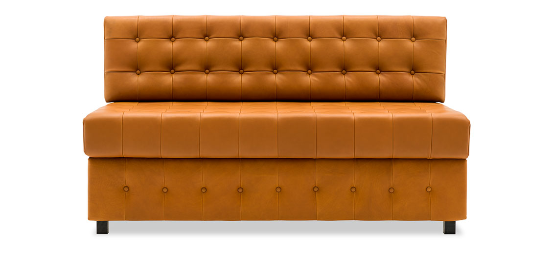 CF404 - Sitzbank in Leder cognac