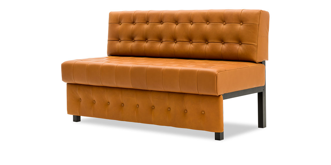 CF404 - Sitzbank in Leder cognac