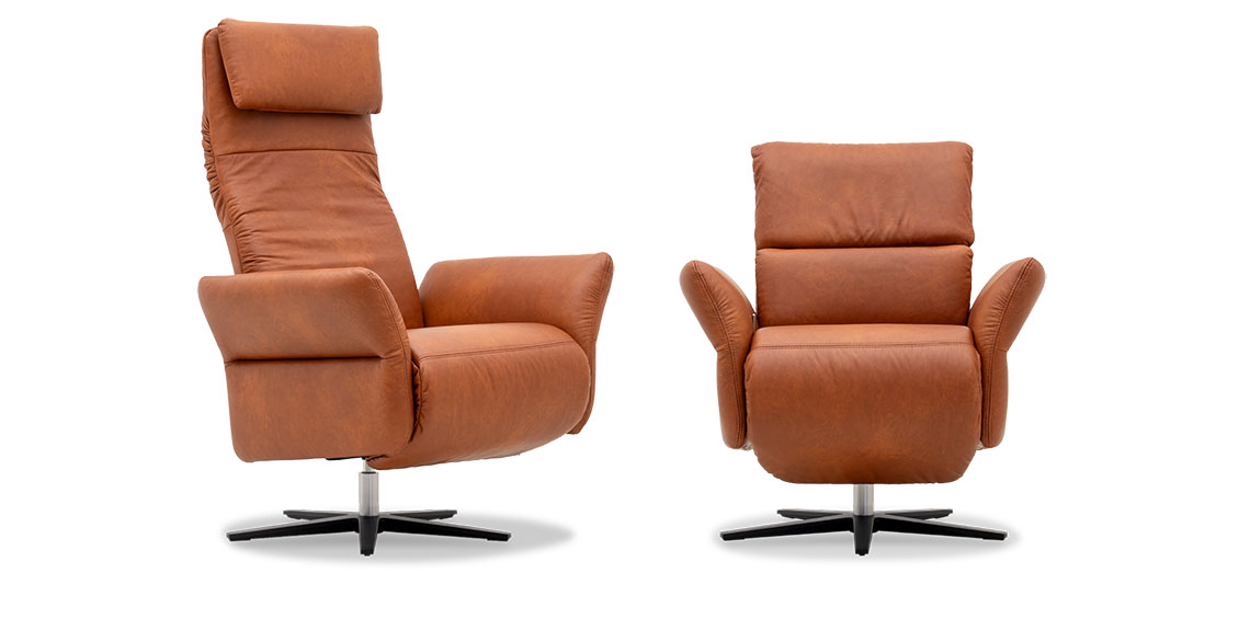 RELAXSESSEl - Ruhesessel im ausgeklappten und eingeklappten Zustand