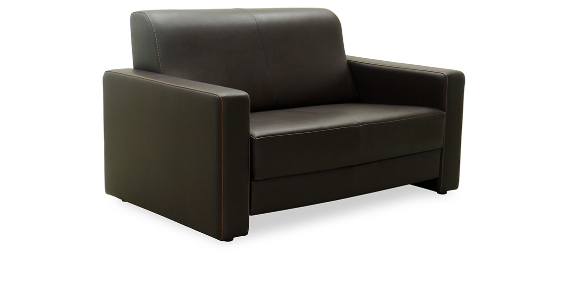 LIBERTY-Jamaika - 2 Platz Sofa in braunem Leder