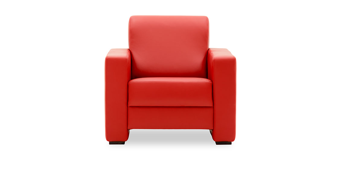 LIBERTY-Jamaika - Sessel in Leder Select rot