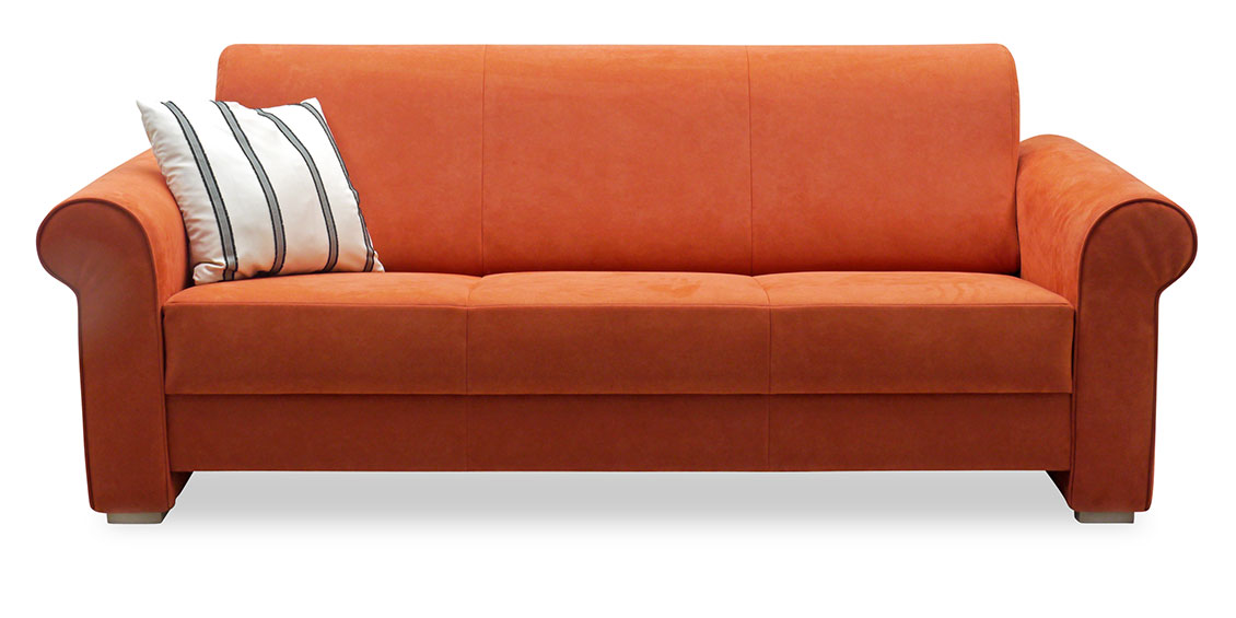 LIBERTY-Lola - 3 Platz Sofa in Alcantara orange