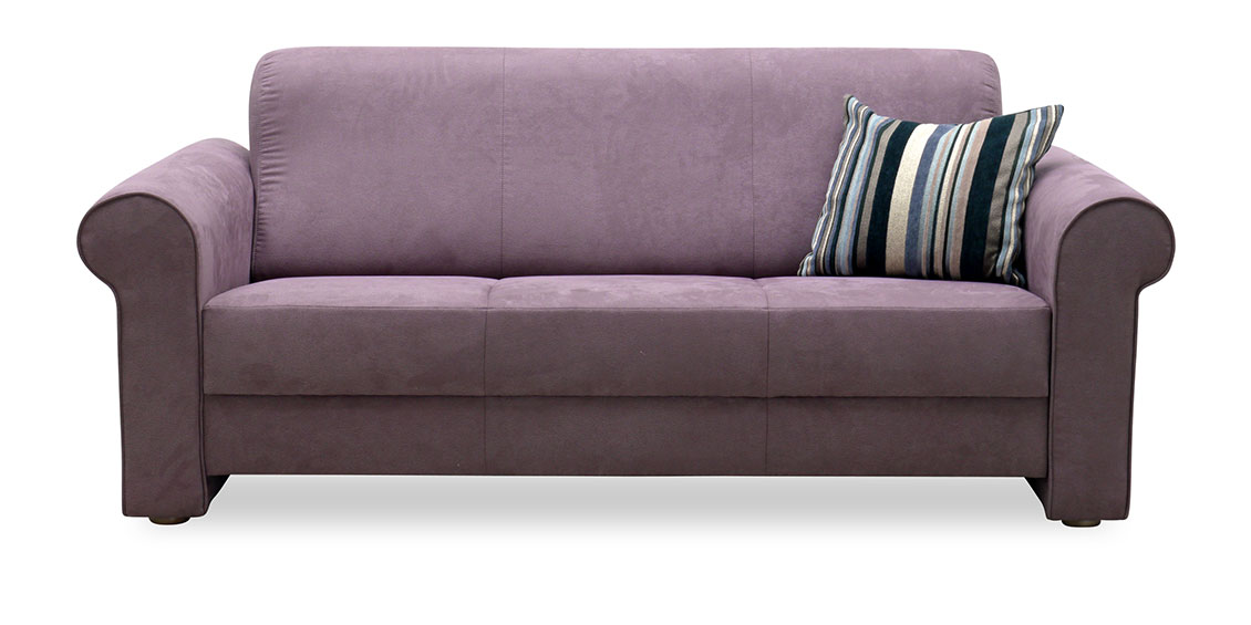 LIBERTY-Lola - 3 Platz Sofa in Mikrofaser Like Suede grau