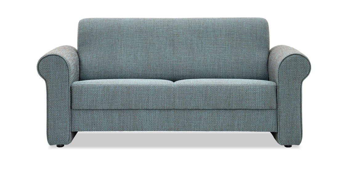 LIBERTY-LOLA - 2 Platz Sofa im Sondermaß in Stoff Art Novel Coari teal