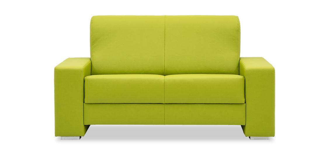 LIBERTY-OHIO - 2 Platz Sofa in Kunstleder limone