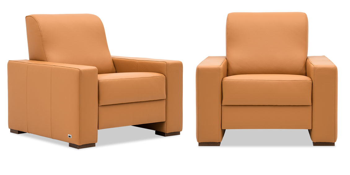 LIBERTY-OHIO - Sessel in Leder Prescott dune