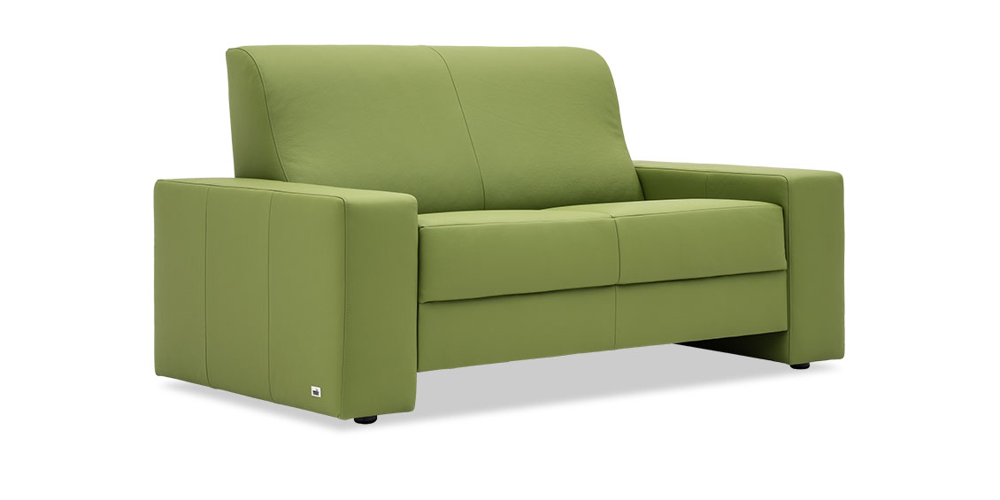 LIBERTY-OHIO - 2 Platz Sofa in Leder Toledo apple green