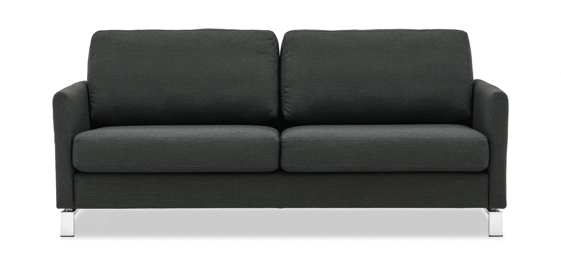 MILO - 2,5 Platz Sofa in grauem Stoff