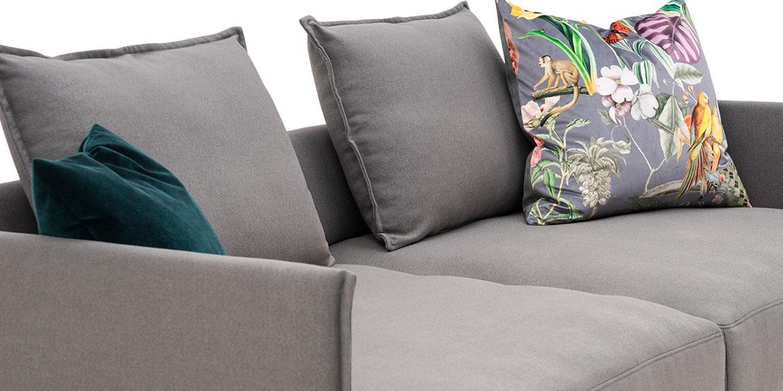 OCEAN - Detailbild legere Sitzfläche in Stoff Seattle grau