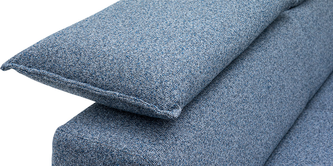 QUANTUM - Detailbild Kopfstütze mit Biese und Überstand