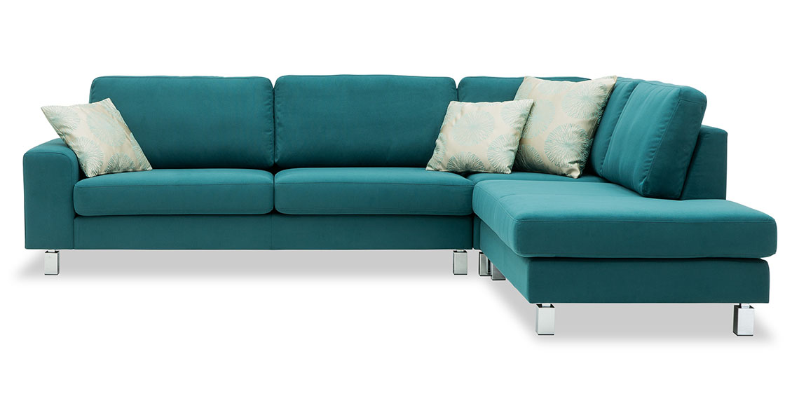 TERRA - Eckkombination in Stoff Verotex türkis