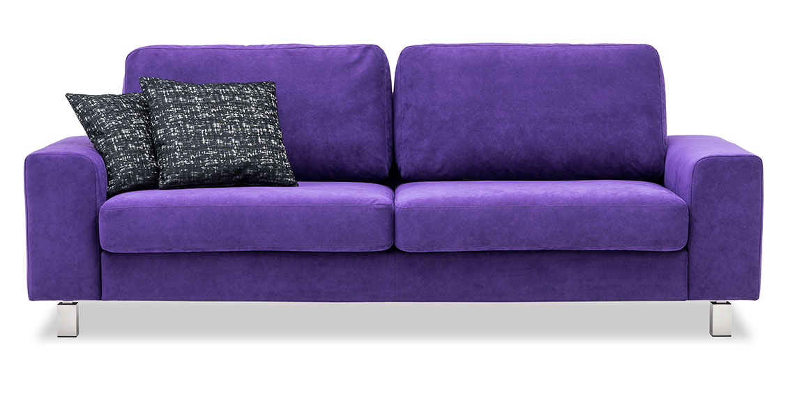 TERRA - 2,5 Platz im Microfaserstoff Alcantara violet