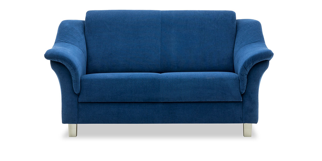 TURIN - 2 Platz Sofa im Stoff Sonnhaus Villena nachtbalu