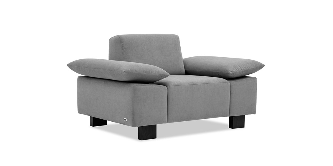 VENTANA - Sessel im hellgrauen Stoff