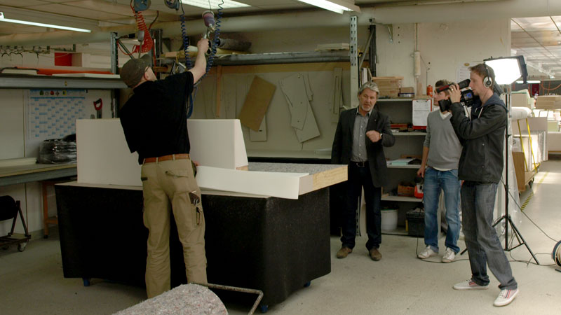 Intervew mir Citi TV in der Vorarbeit