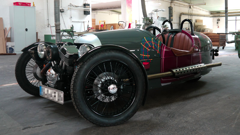 Morgan 3-WheelerAnsicht von schräge vorne