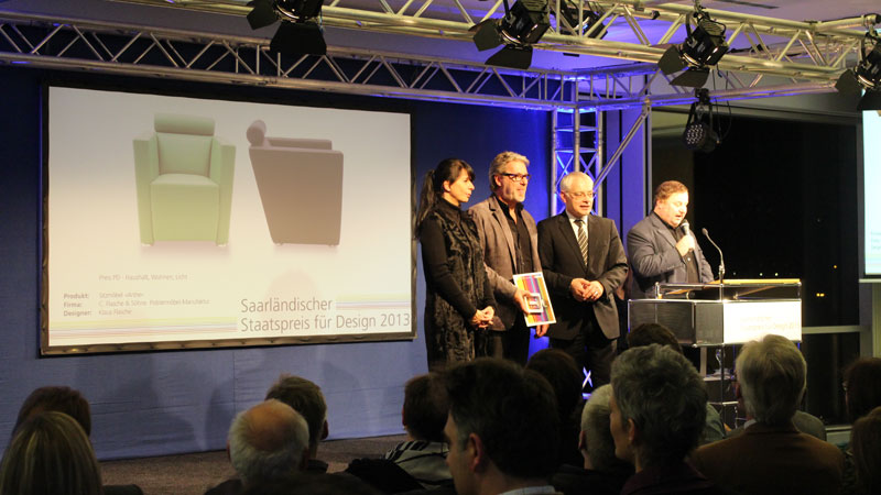 erhalt des Saarländischen Staatspreis für Design 2013 