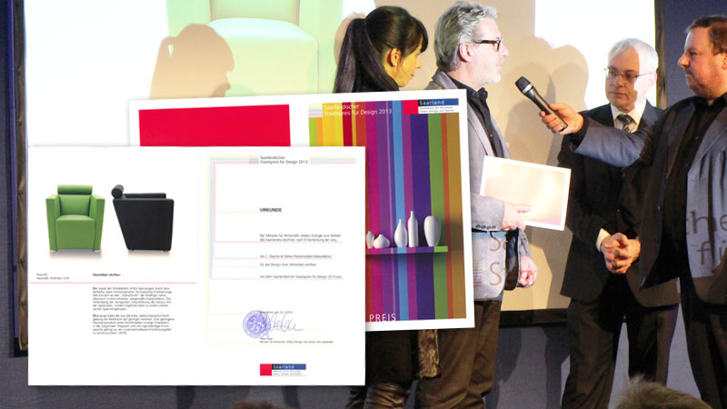 Übergabe des Saarländischen Staatspreis für Design 2013 