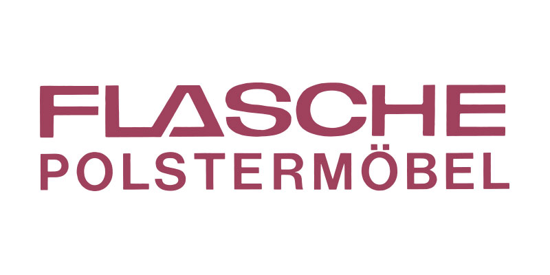 Altes Flasche Polstermöbel Logo in den Jahren um 1970