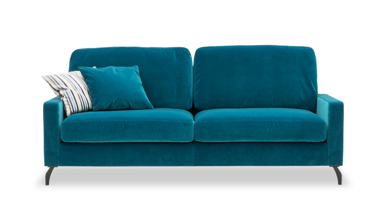 Sofa Salma mit neuem filigranem Bronzefuß