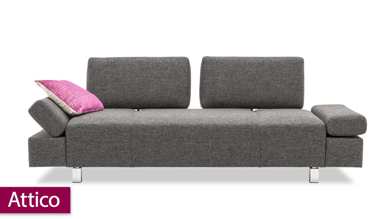 neues Modell Attico im grauen Stoff