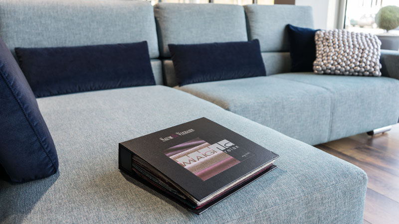 Stoffkollektion MAGIC Relax easy clean Sofa Sirius Detail