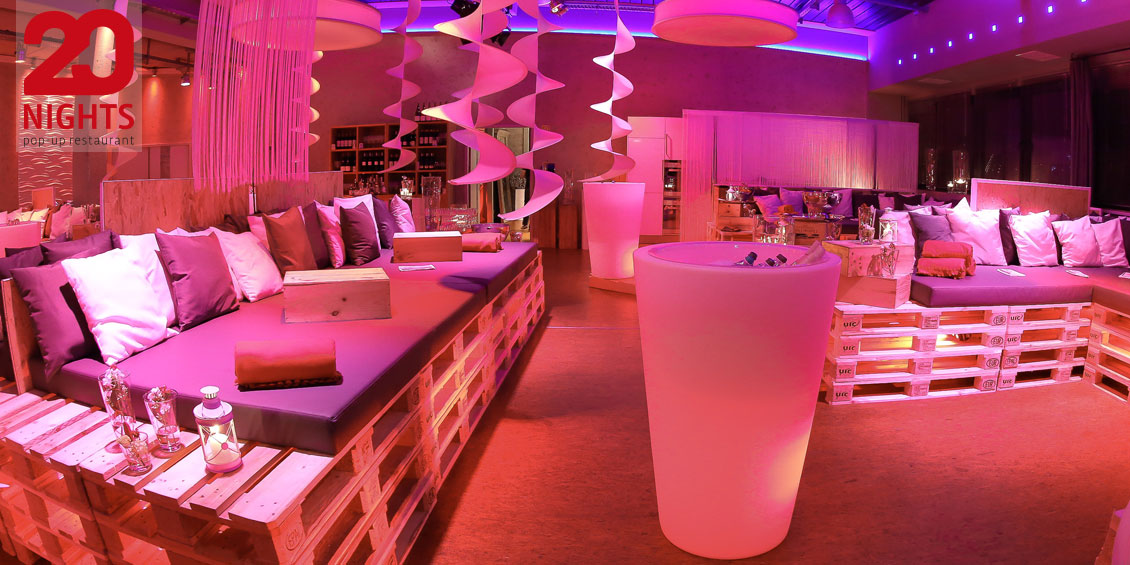 Matratzen für 20 night pop up restaurant