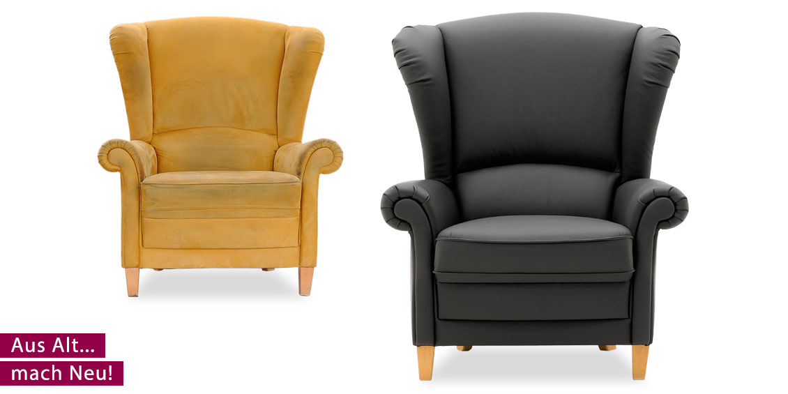 Neubezug Ohrensessel