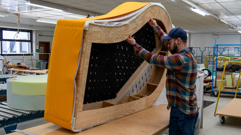 Sofa Palazzo in der Polsterei