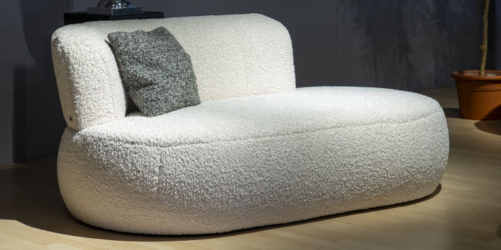 Palazzo II - Racamiere mit Rondo ist bezogen im Teddy Stoff Carlucci Tender Mind